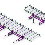 Truss stacking and banding machines