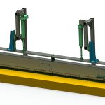 Forestry Industry - Adjustable materiel handling conveyor hold down custom automated machine